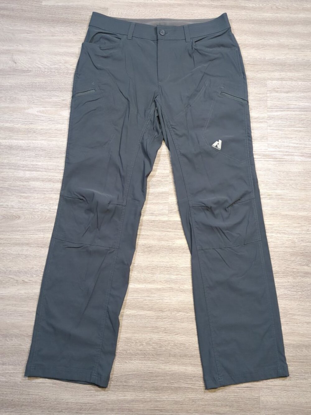 Eddie Bauer First Ascent Pants Men's 34x33 Blue Hiking Outdoors Nylon